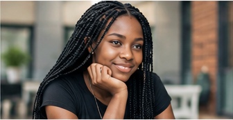 Young woman smiling